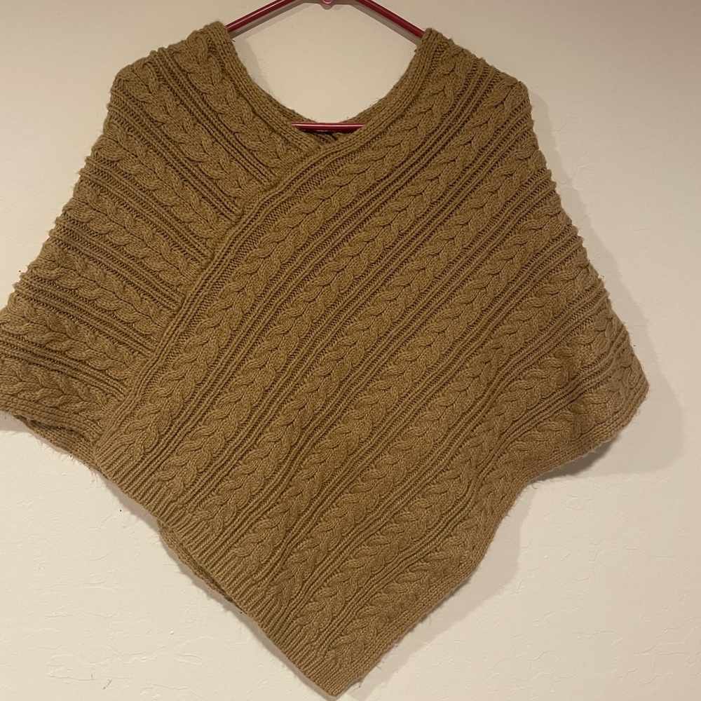 Tan brown poncho